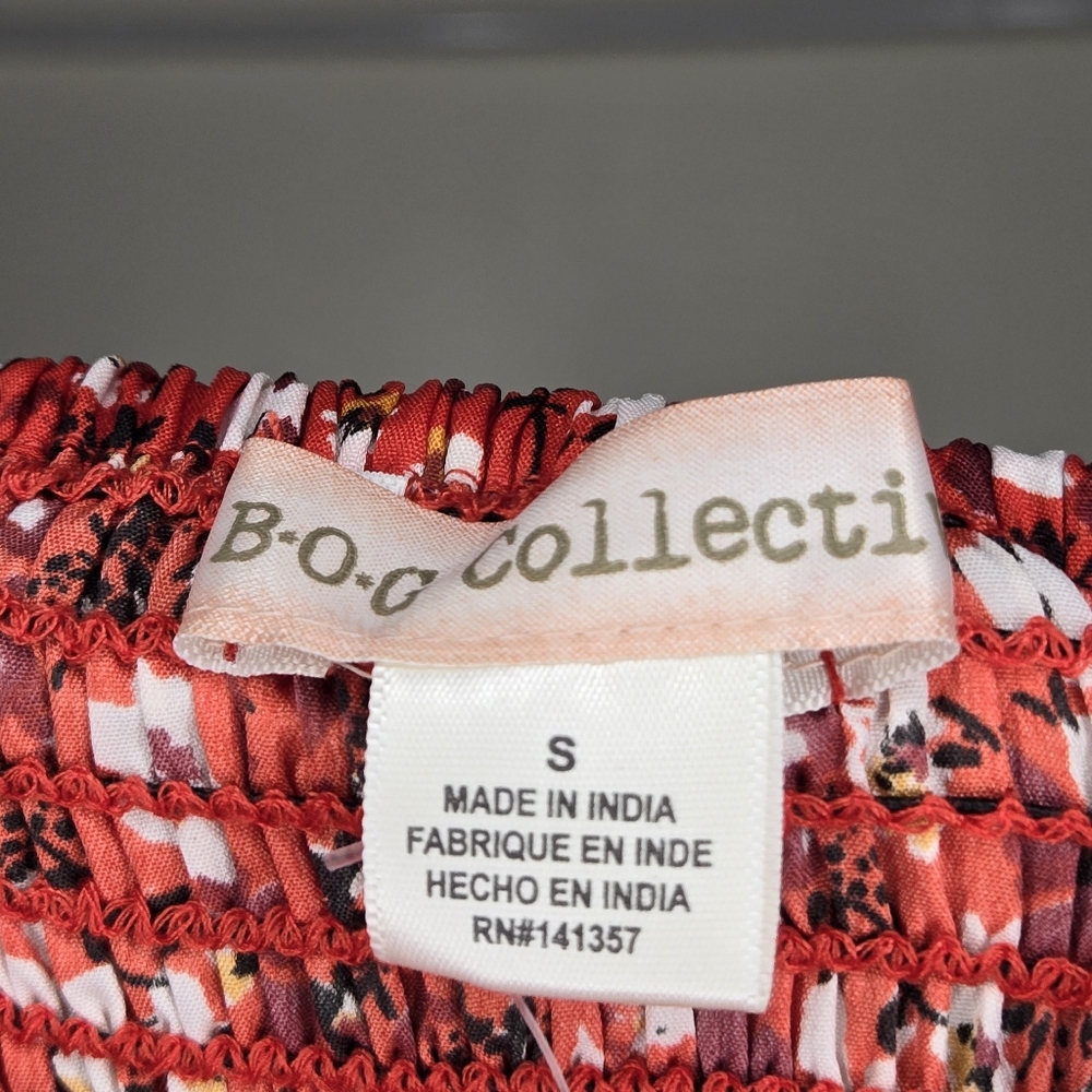 NWT Band of Gypsies red  floral print mini dress - Picture 5 of 7
